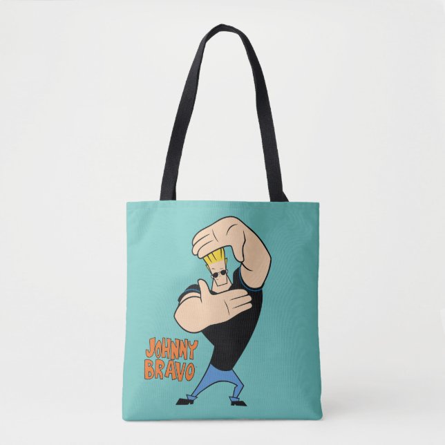 Bolsa Tote Johnny Bravo Picture Frame Pose (Frente)
