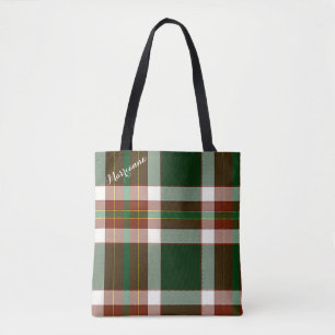 Bolsa Tote Jolly Holly xadrez