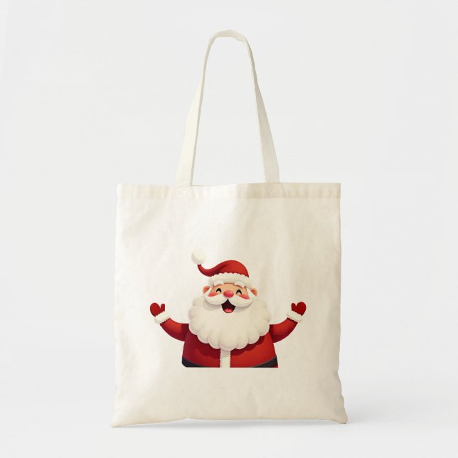 Bolsa Tote Jolly Kawaii Santa Claus (Frente)