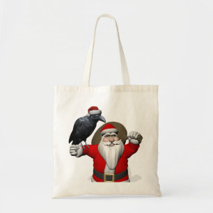 Bolsa Tote Jolly Santa Claus ama Black Ravens