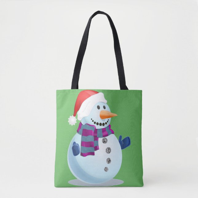 Bolsa Tote Jolly Snowman (Frente)