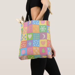 Bolsa Tote JollyKins Remendo Pastel
