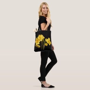 Bolsa Tote Jonquil Flores Por Toda A Impressão
