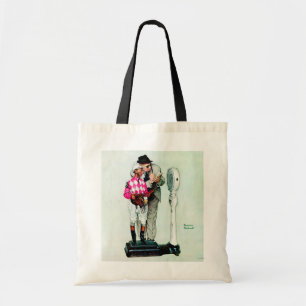 Bolsa Tote Jóquei que pesa dentro por Norman Rockwell