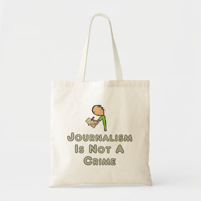 Bolsa Tote Jornalismo Não É Crime (Frente)