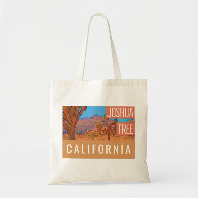 Bolsa Tote Joshua Tree California Retro (Frente)