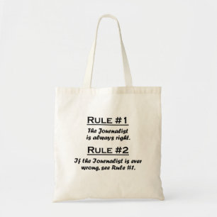 Bolsa Tote Journalista da regra