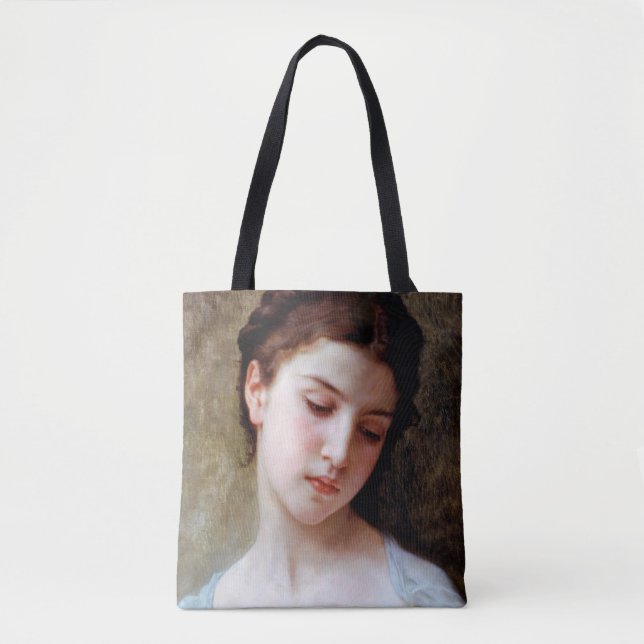 Bolsa Tote Jovem Menina, Bouguereau (Frente)