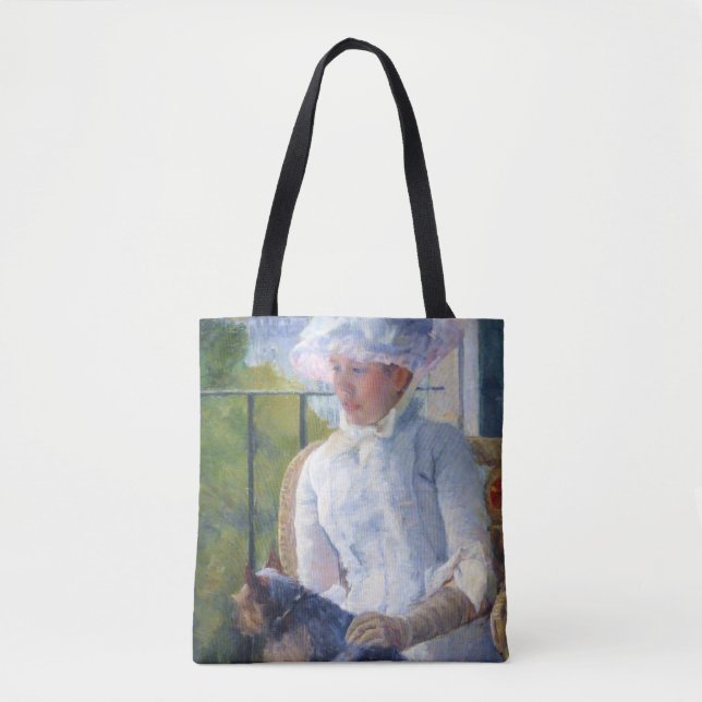 Bolsa Tote Jovem Menina e Seu Cachorro, Mary Cassatt (Frente)