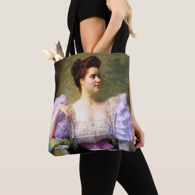 Bolsa Tote Jovem por um buquê de hidrangeas (Close Up)