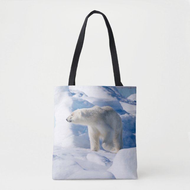 Bolsa Tote Jovem Urso Polar Masculino (Frente)