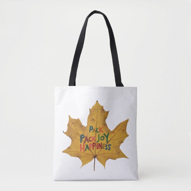 Bolsa Tote Joy Pacote, Desempacotar Felicidade (Frente)