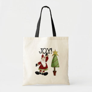 Bolsa Tote JOY Santa Claus T-shirts e presentes