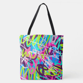 Bolsa Tote Joyful Colors Modern Abstrato