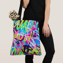 Bolsa Tote Joyful Colors Modern Abstrato