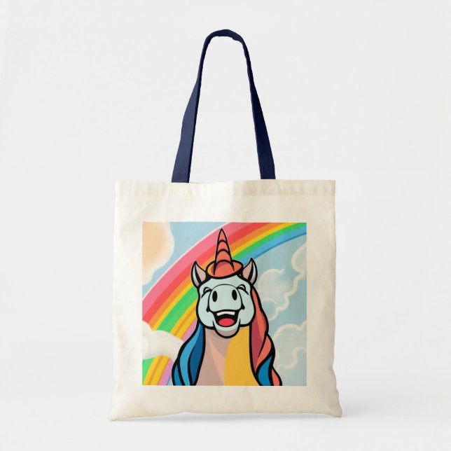 Bolsa Tote Joyful Unicorn Tote Bag (Frente)