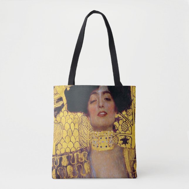 Bolsa Tote Judith (Lady in Dourado), Gustav Klimt (Frente)