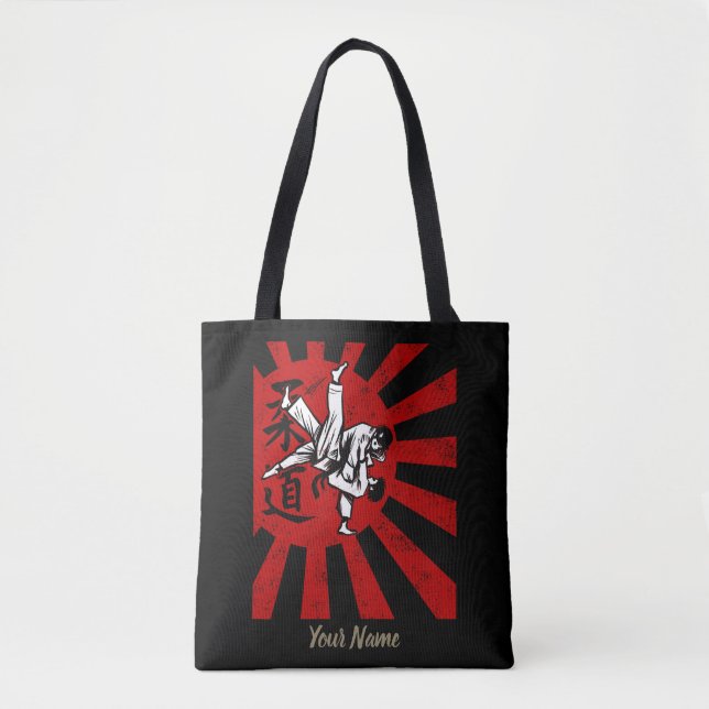 Bolsa Tote Judo Martial Arts Japonês Vintage - Design (Frente)