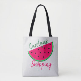 Bolsa Tote Juicy Watermelon, Comprando, Seu Nome