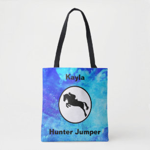 Bolsa Tote Jumper Caçador Equestre Aquarela