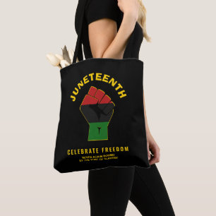 Bolsa Tote JUNETEENTH Personalizada Celebra a Liberdade