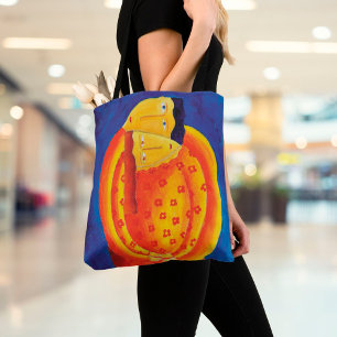 Bolsa Tote Juntos com pintura de arte contemporânea