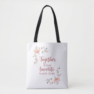 Bolsa Tote Juntos é o nosso lugar favorito para ser o saco