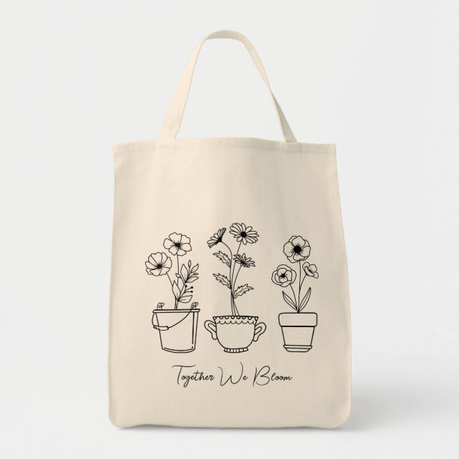 Bolsa Tote Juntos, Nós Bloqueamos (Frente)