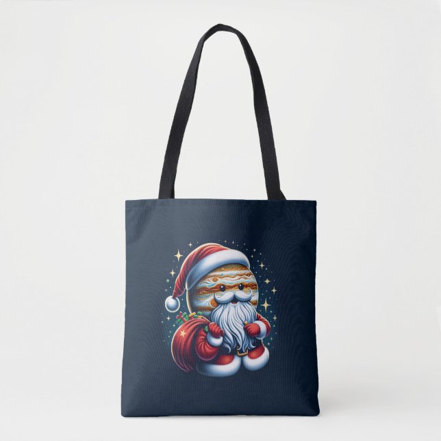Bolsa Tote Júpiter Jolly Velho Papai Noel Astrologia (Frente)