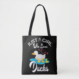 Bolsa Tote Just A Girl Who Loves Ducks Duck Owner Lover Gift