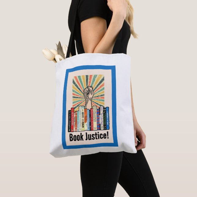 Bolsa Tote Justiça do Livro! (Close Up)
