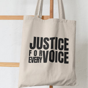 Bolsa Tote Justiça Para Cada Voz Empoderamento da Justiça Soc