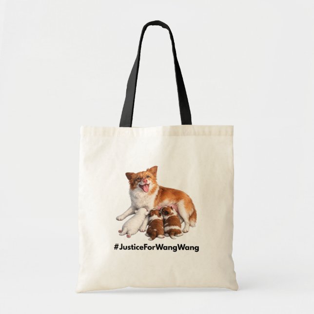 Bolsa Tote Justice for Wang Wang (Frente)