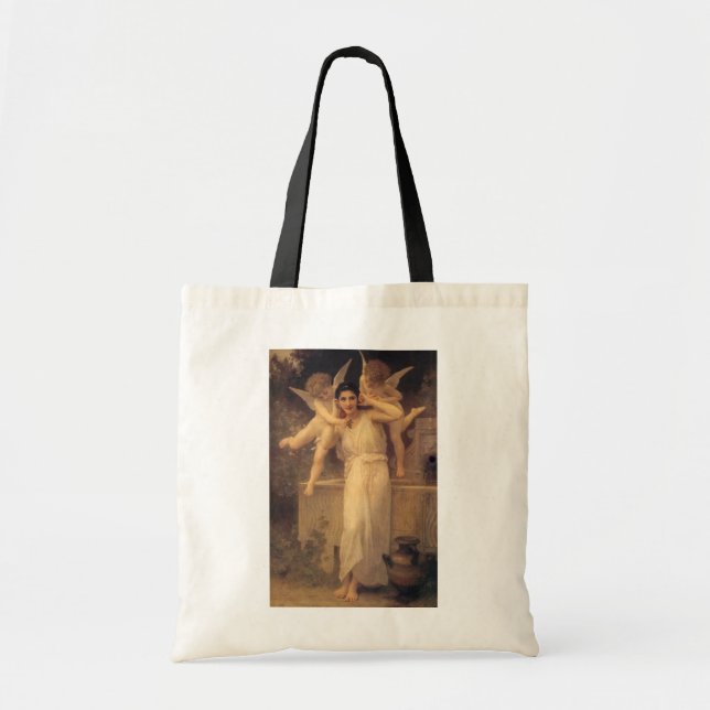 Bolsa Tote Juventude de Bouguereau, Retrato dos Anjos Vitoria (Frente)