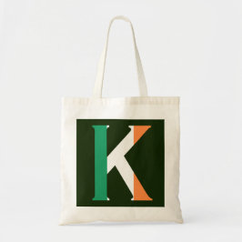 Bolsa Tote K Monograma sobreposto ao btcnt Irish Flag