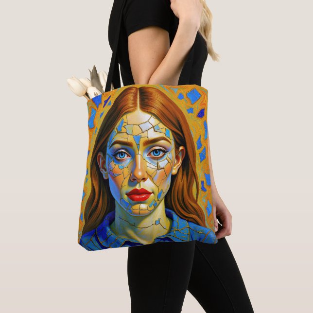 Bolsa Tote “Kaela” - Padrão de um Passado (Close Up)