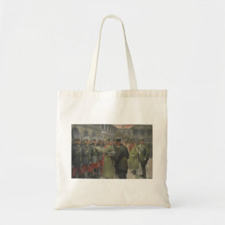 Bolsa Tote Kaiser alemão Guilherme II concedendo medalhas na