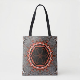 Bolsa Tote Kaleidoscope Flames Shoulder Toalha