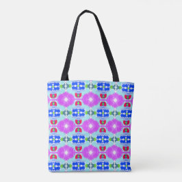 Bolsa Tote Kaleidoscópio Flor Azure
