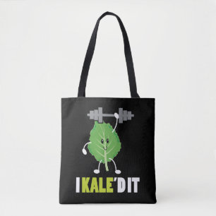 Bolsa Tote Kaling It - Malhação Vegan Vegetarian Kale Gym