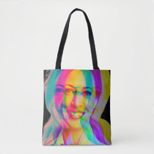 Bolsa Tote Kamala Harris 2024 meu presidente é uma mulher neg