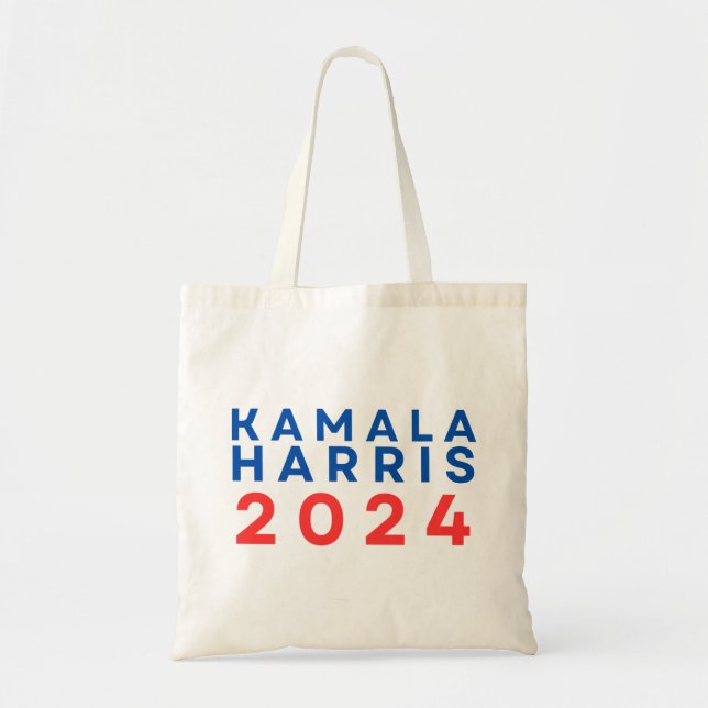 Bolsa Tote Kamala Harris 2024 Tote Bag Eleição Presidencial (Frente)