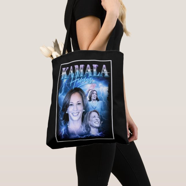 Bolsa Tote Kamala Harris Estilo Retroativo dos anos 90 (Close Up)