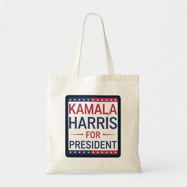 Bolsa Tote Kamala Harris para Presidente (Frente)