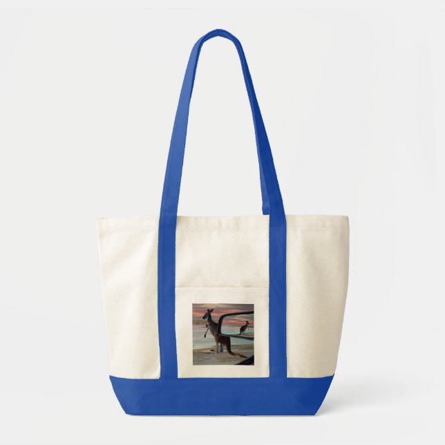 Bolsa Tote Kangaroo Seeft Breezes Illusion Art, (Frente)