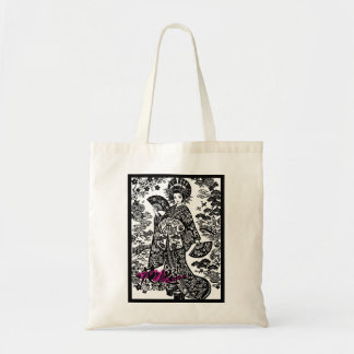Bolsa Tote Kanji Art: Oiran (Courtesan) of Edo Period Japan