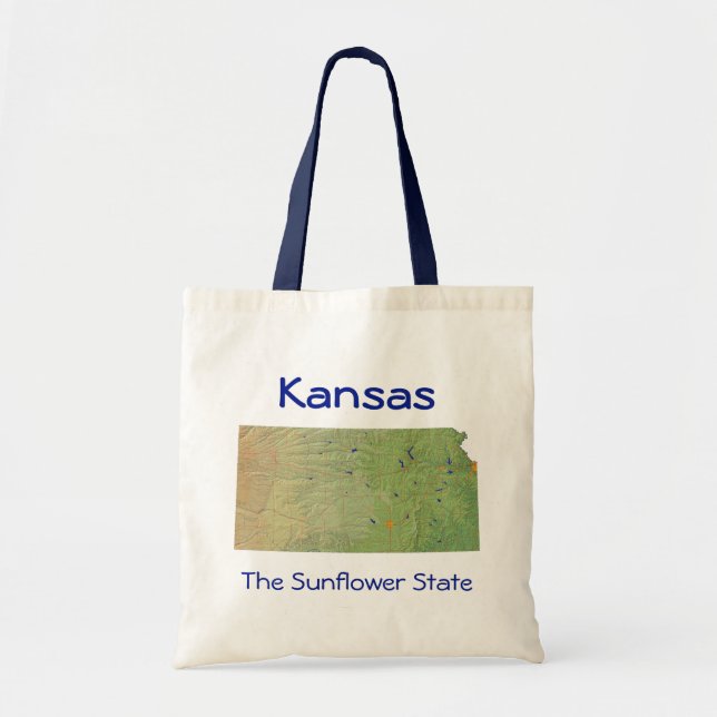 Bolsa Tote Kansan Map Bag (Frente)