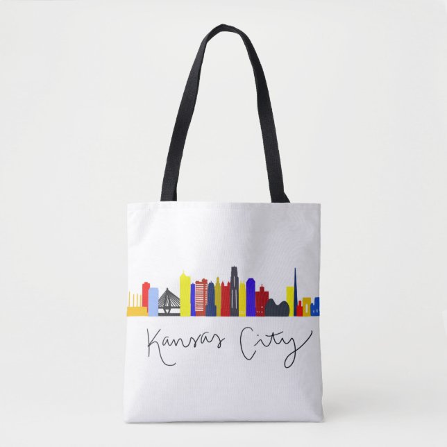 Bolsa Tote Kansas City Skyline (Frente)