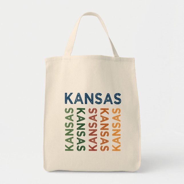 Bolsa Tote Kansas Cute Colorful (Frente)