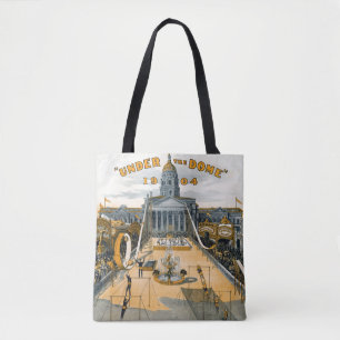 Bolsa Tote Kansas Semi-Centennial. Motivos do Estado.